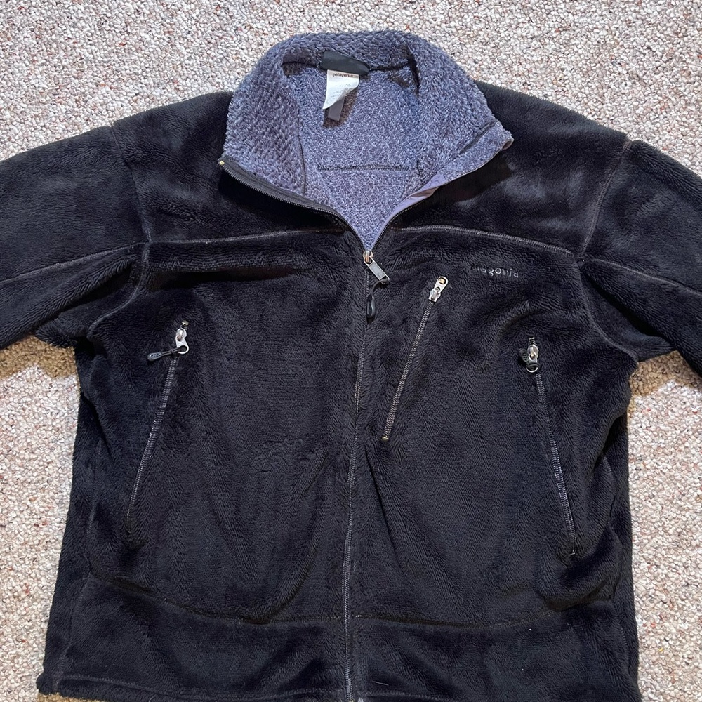 Patagonia Men's Black R4 Fleece Full-Zip Fleece Jacket RETIRED